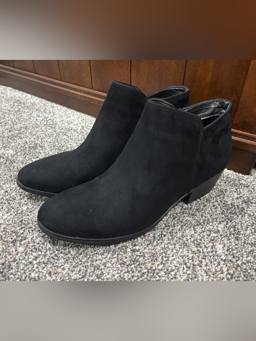 Xappeal Black Suede Booties